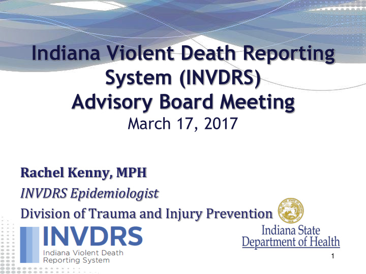 indiana violent death reporting