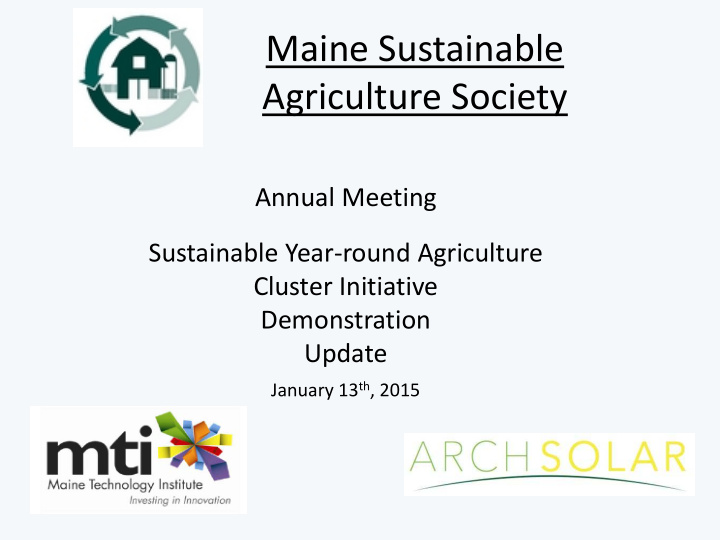 maine sustainable agriculture society