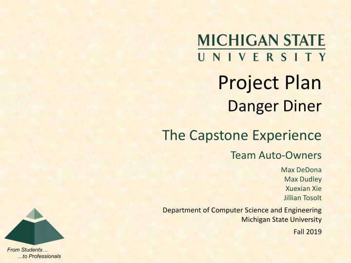 project plan