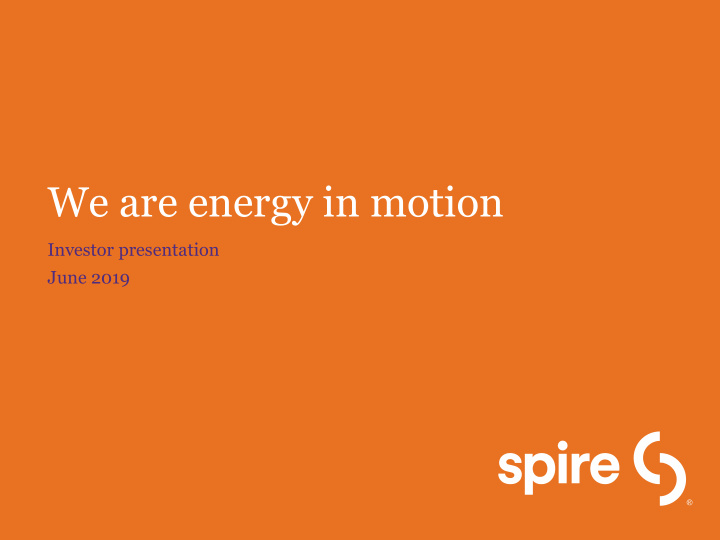 we are energy in motion