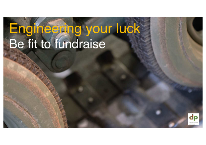 engineering your luck