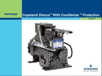 Copeland Discus  With CoreSense  Protection  Jan 2011  Copeland Discus with CoreSense