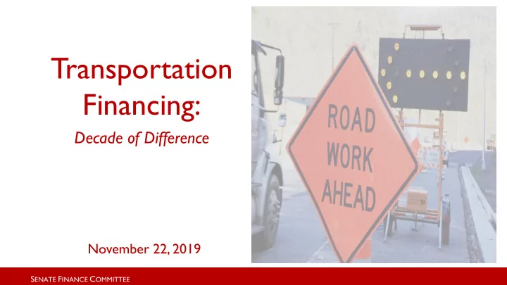 transportation financing