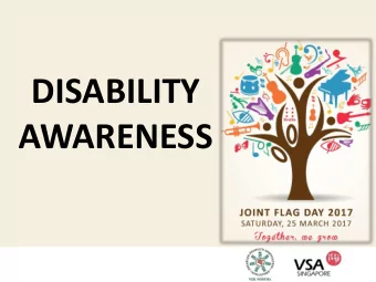 DISABILITY AWARENESS  What is Disability  Disability results from the interaction  between people
