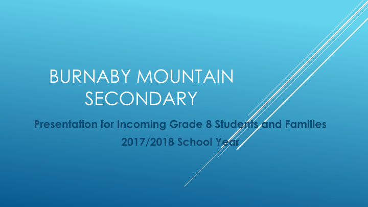 burnaby mountain secondary