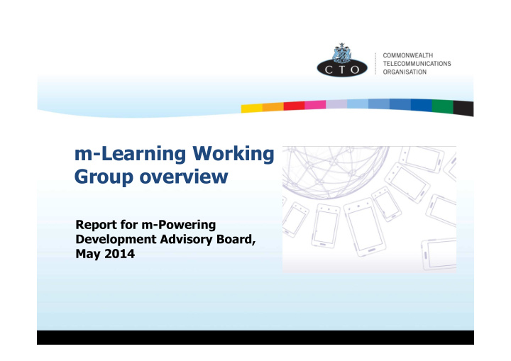 m learning working group overview