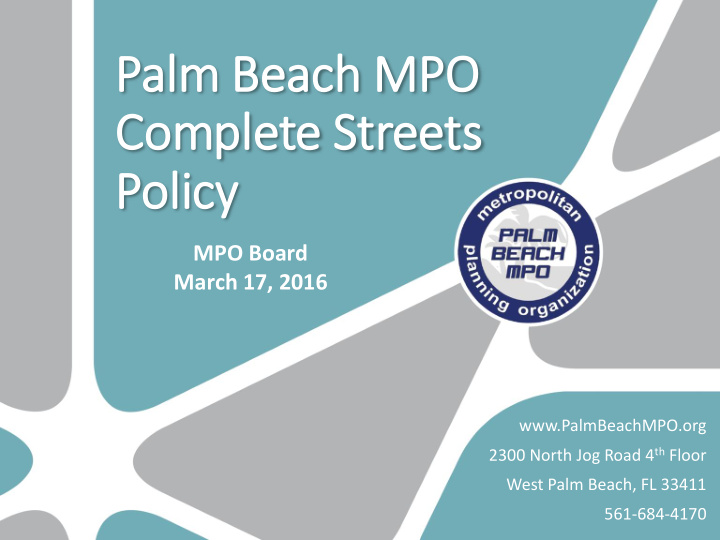 palm beach mpo complete streets