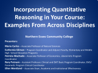 incorporating quantitative reasoning in your course