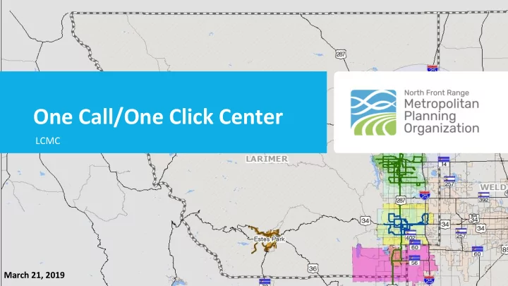 one call one click center