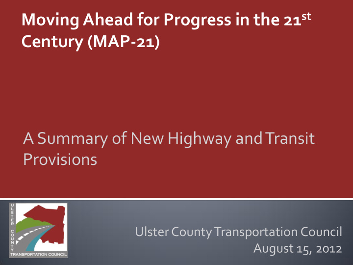 moving ahead for progress in the 21 st