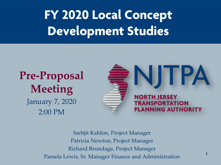 fy 2020 local concept development studies