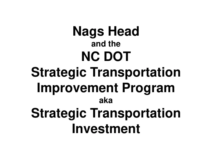 nags head