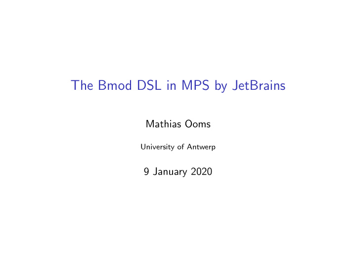 the bmod dsl in mps by jetbrains