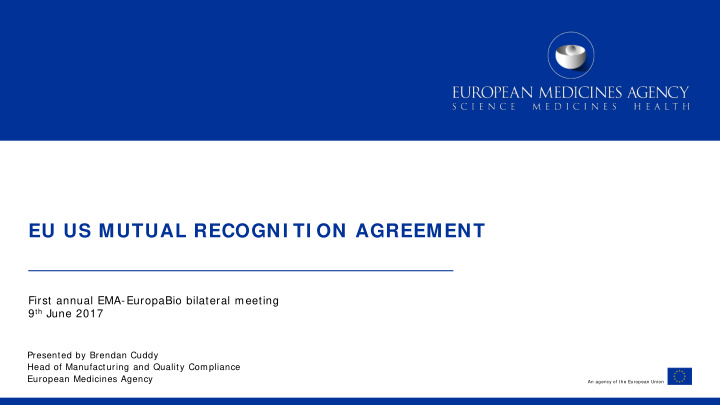 eu us mutual recogni ti on agreement