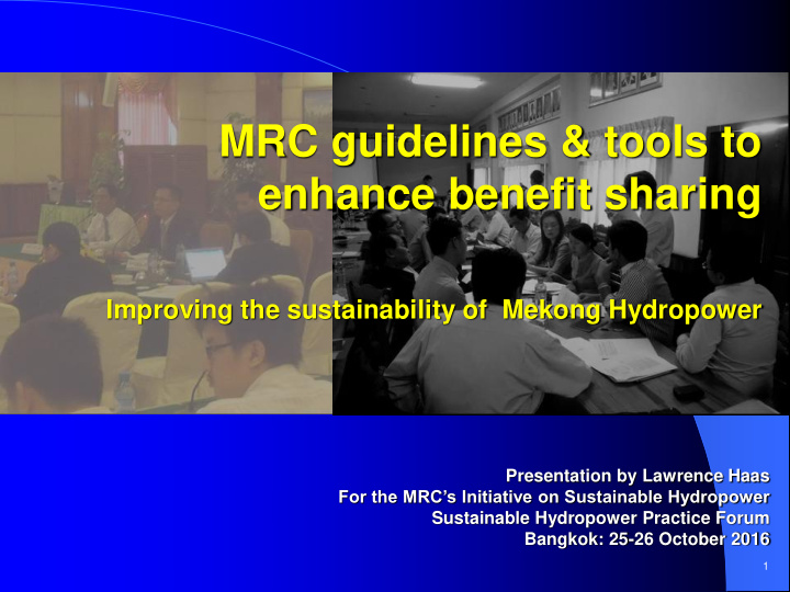 mrc guidelines tools to enhance benefit sharing improving