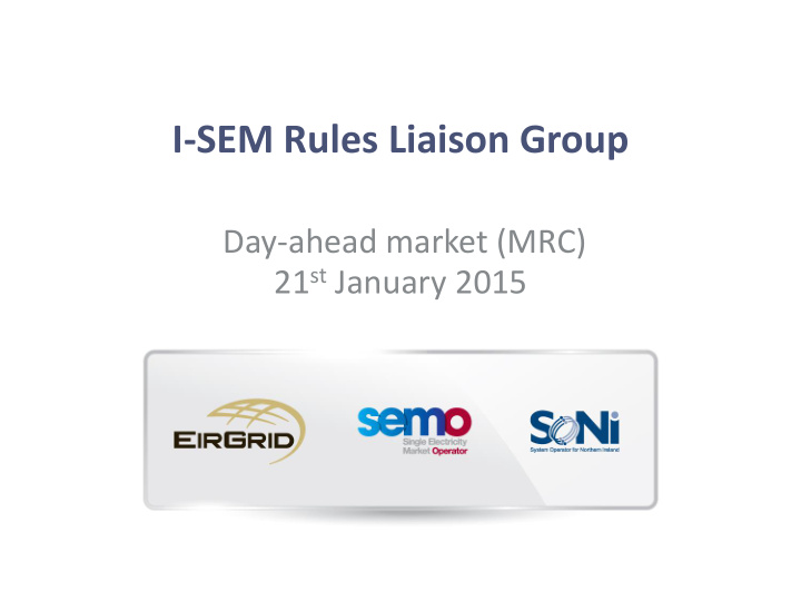 i sem rules liaison group