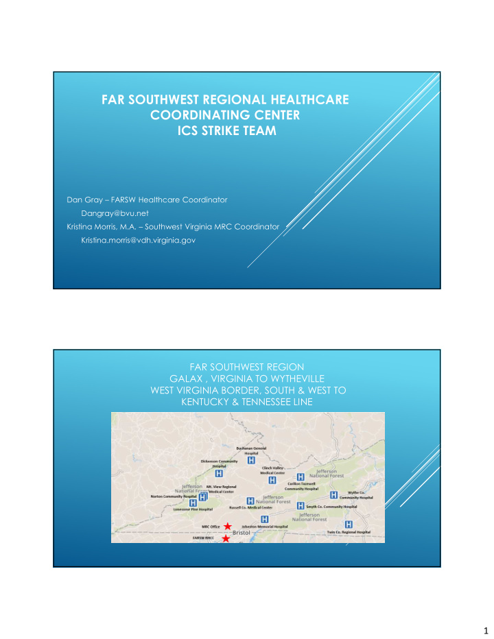 far southwest regional healthcare coordinating center ics