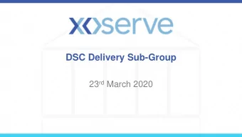 DSC Delivery Sub-Group 23 rd March 2020  DSG Agenda 23 rd March 2020  DSG Agenda (1)  Item  Title