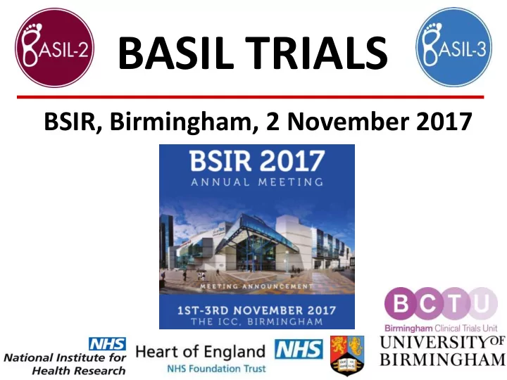 basil trials