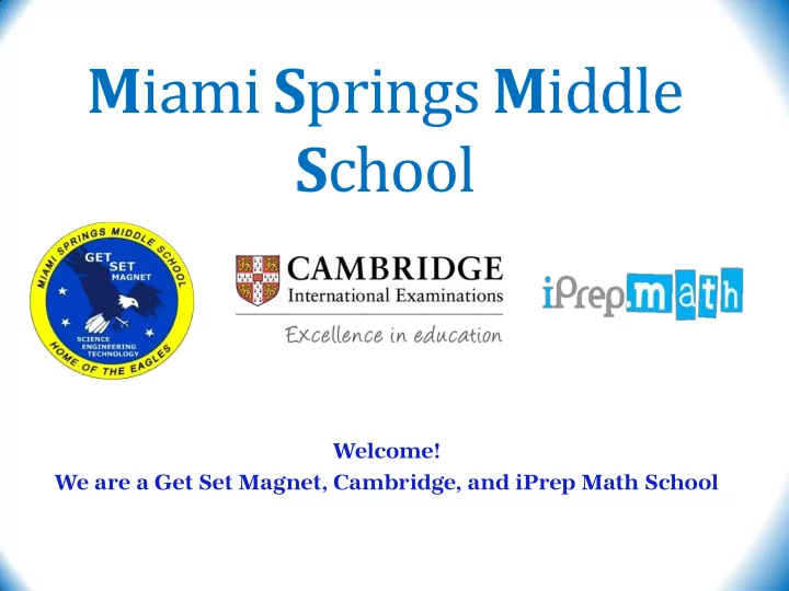 m iami s prings m iddle s chool