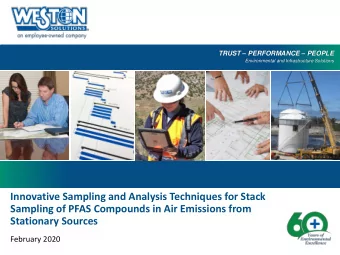 Stationary Sources  Subtitle If Needed  February 2020  WESTON SOLUTIONS INC.  Per- and