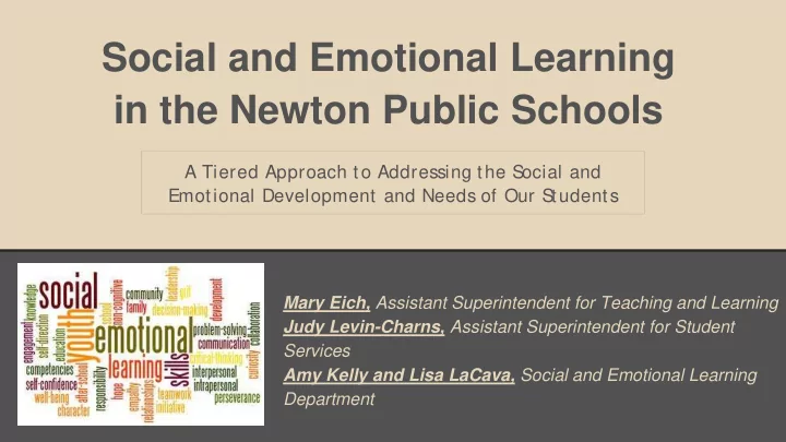 in the newton public schools
