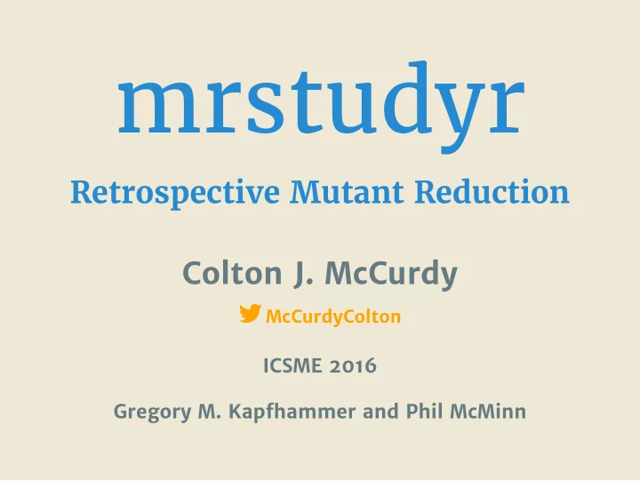 mrstudyr
