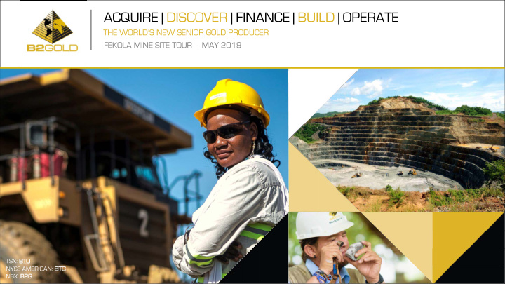 acquire discover finance build operate