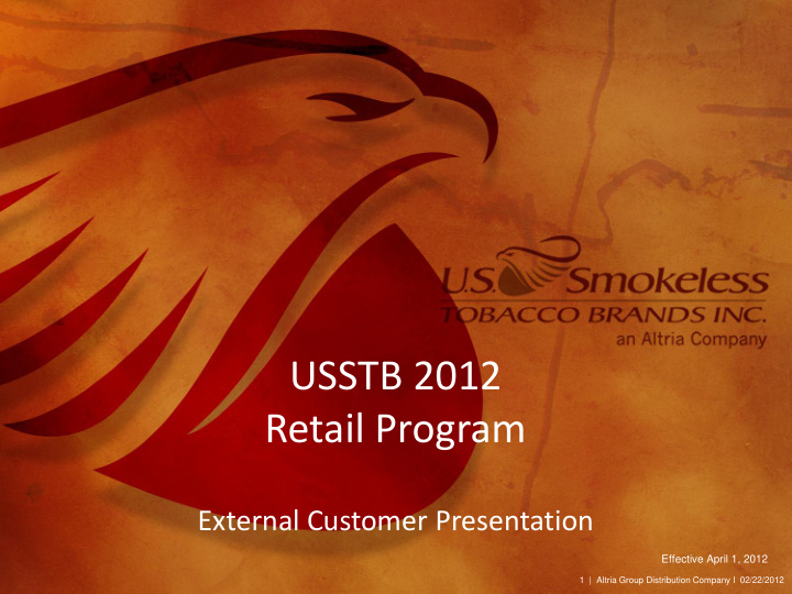 usstb 2012 retail program