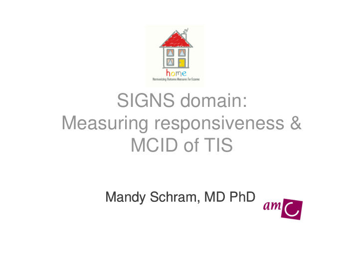 signs domain measuring responsiveness measuring