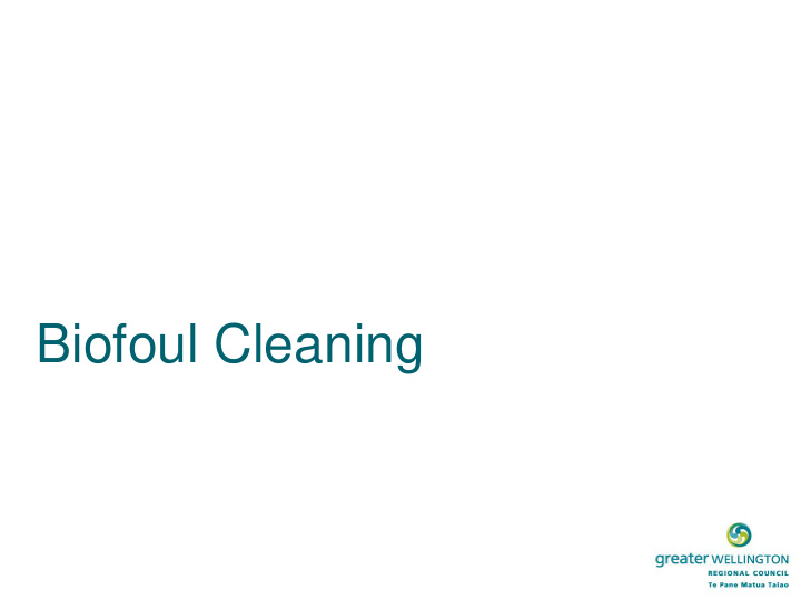 biofoul cleaning what is biofouling