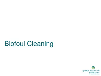 Biofoul Cleaning  What is biofouling?   Biofouling is the accumulation of  aquatic organisms