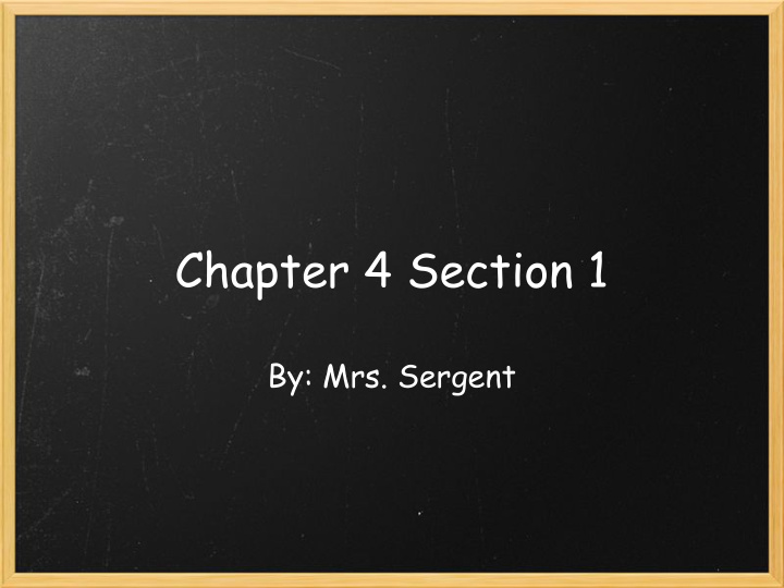 chapter 4 section 1