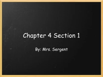 Chapter 4 Section 1  By: Mrs. Sergent  To Get You Thinking  Could a polar bear live comfortably in