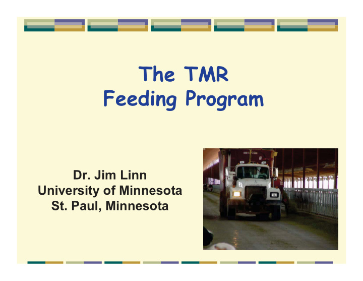the tmr feeding program