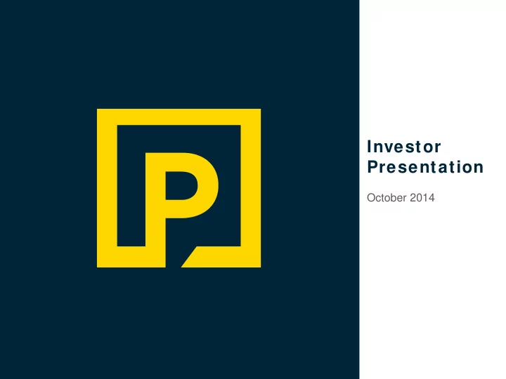 investor presentation