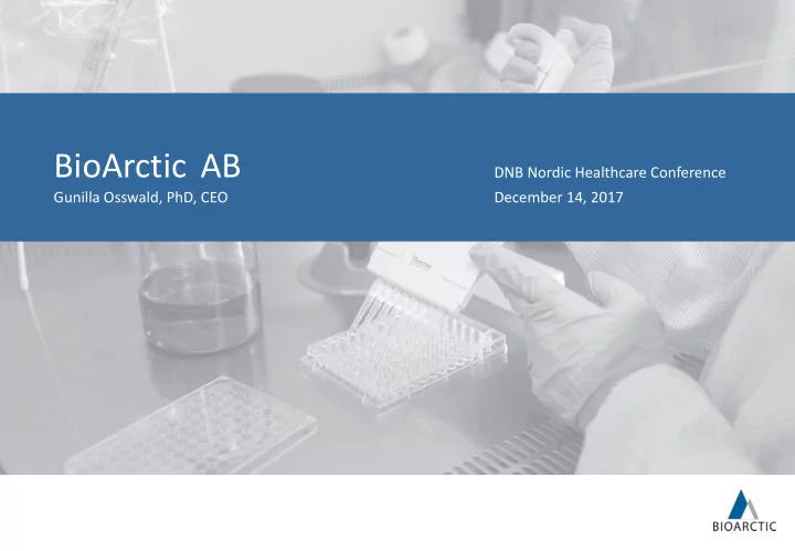 bioarctic ab