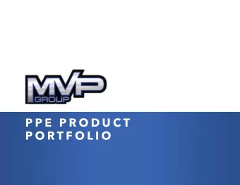 P P E  P R O D U C T  P O R T F O L I O  E X A M I N AT I O N  PA R T I C U L AT E  G L O V E S  R