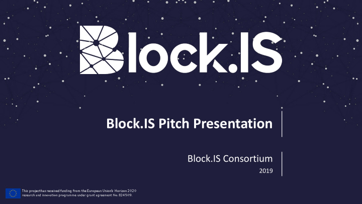 block is pitch presentation
