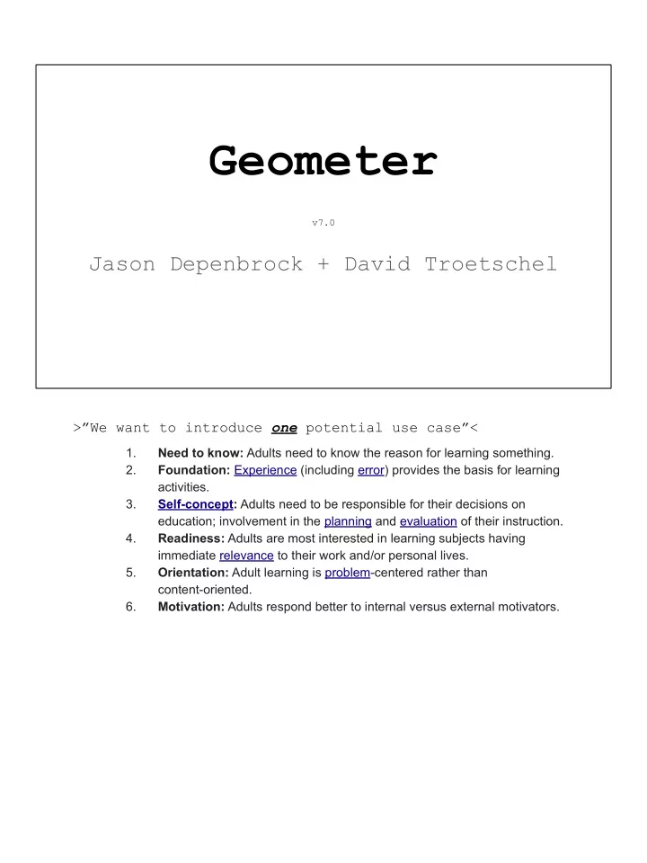 geometer