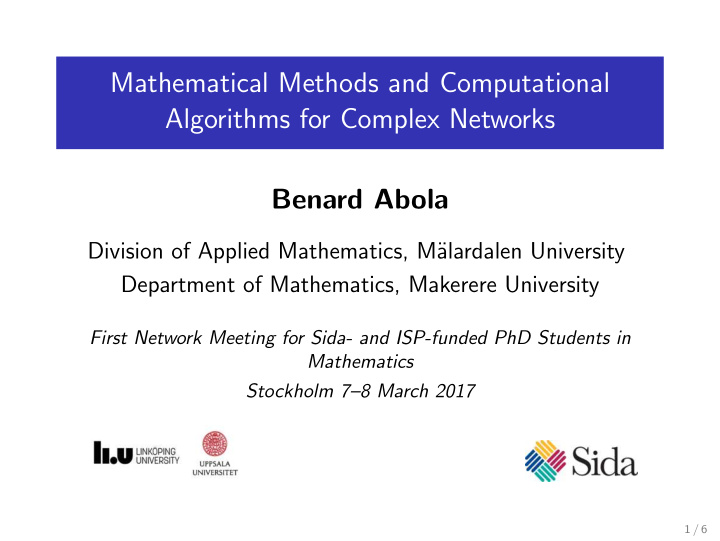 mathematical methods and computational algorithms for