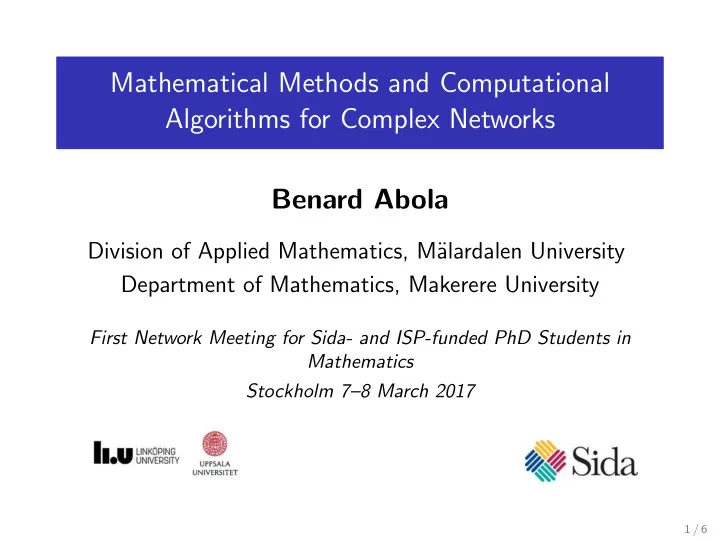mathematical methods and computational algorithms for