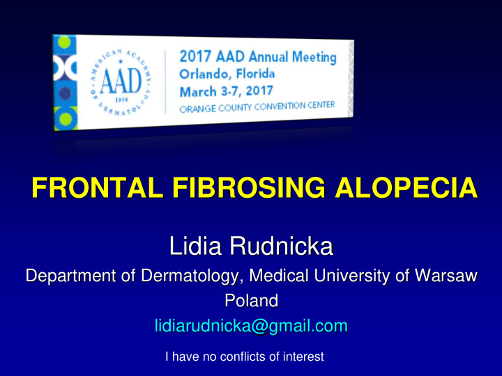 frontal fibrosing alopecia
