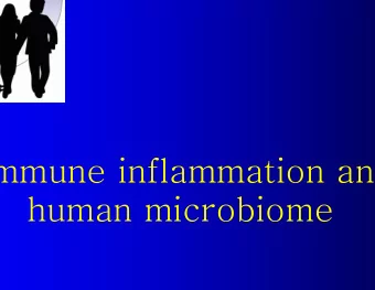 Autoimmune inflammation and the  Autoimmune inflammation and the  human microbiome  human
