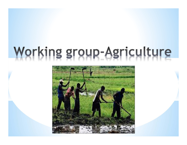 agriculture working group