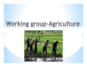 Agriculture Working Group * Ayesha Hakeem, African * Ekwa Y  awa, Ekwa Farms  Connections * Romanus
