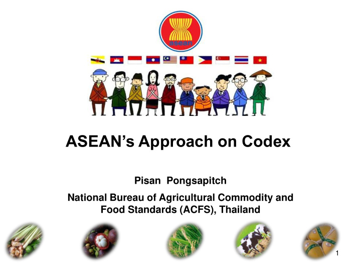 asean s approach on codex
