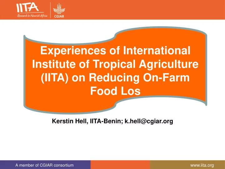 experiences of international