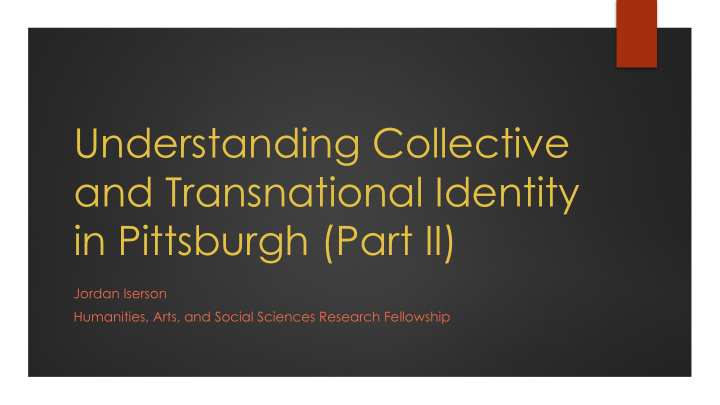 understanding collective and transnational identity in