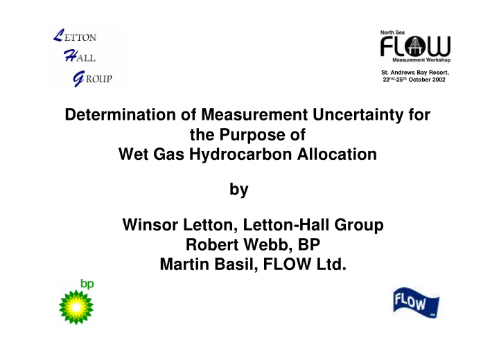 determination of measurement uncertainty for the purpose